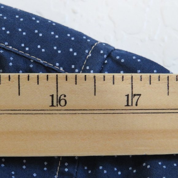 Craft + Flow* Men's Short Sleeve Button Down Curved Hem Pocket BOHO Shirt~ Small - Picture 7 of 14